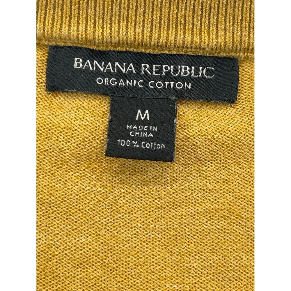Banana Republic Sweaters Lot Mens M Striped Colorblock 1/4 Zip‎ Cotton Cashmere